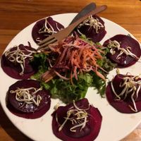 Bleu cheese rawvioli special at The Seeds of Life in Ubud