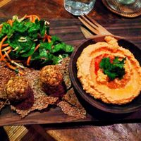 Humus and falafels at The Seeds of Life in Ubud