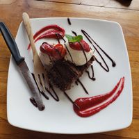 Immunity boosting Brownie and Coconut Ice Cream at The Seeds of Life in Ubud