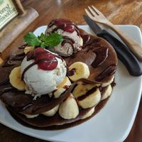 Think it was the buckwheat pancakes.. tasted as phoenominal as they look in the photo at The Seeds of Life in Ubud