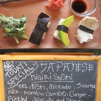 It's on the same small street as one of the two SOMA restaurants, just south of Jl Raya Ubud. The raw vegan nigiri sushi, bimbimbap and burger were amazingly delicious. at The Seeds of Life in Ubud