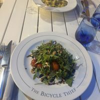 Cauliflower steak with arugula salad and balsamic reductionn  at The Bicycle Thief in Halifax