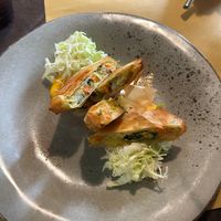 Involtini pasta fillo e verdure at La Locanda Del Gusto in Vicenza