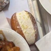 Little creamy brioche thing I packed away for later  at Anicca - אניצ׳ה in Tel Aviv