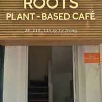 Entrance at 2 Roots Plant-Based Café in Ho Chi Minh City
