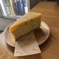Passion fruit cheesecake   at 2 Roots Plant-Based Café in Ho Chi Minh City