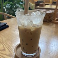 Vietnamese milk coffee  at 2 Roots Plant-Based Café in Ho Chi Minh City