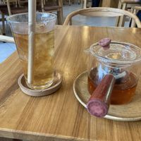 Iced guava tea   at 2 Roots Plant-Based Café in Ho Chi Minh City