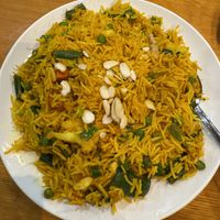 Vegetable biryanii  at Indian-Nepali Kitchen in Seattle