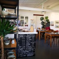 Inside the cafe at The Pin Mill Studio  in Ipswich