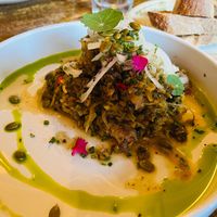 spaghetti squash pesto at Vault & Cellar in Virginia