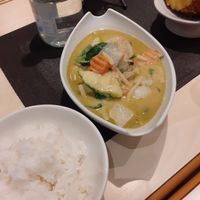 Tofu green curry with rice at Sete Pecados - Siam Square in Lisbon