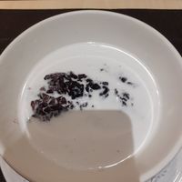 Black rice pudding (made with coconut milk, you have to stir it before eating) at Sete Pecados - Siam Square in Lisbon