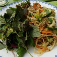 late lunch, two salads and greens. fab at The Project Cafe in Glasgow