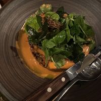 Pumpkin massaman- the photo makes it look like a smaller serve than it was. This was plenty for two  at Lost in Asia in Hobart