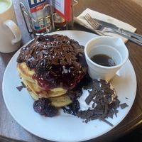 Black forest pancakes 🥞   at Cherry Reds Cafe and Bar in Birmingham