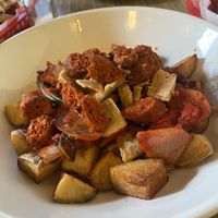 Chorizo Hash  at Cherry Reds Cafe and Bar in Birmingham