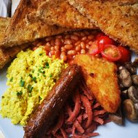 Vegan breakfast at Cherry Reds Cafe and Bar in Birmingham