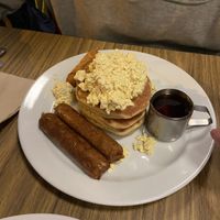 all day vegan pancakes  at Cherry Reds Cafe and Bar in Birmingham