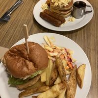 vegan burger  at Cherry Reds Cafe and Bar in Birmingham