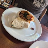 Vegan breakfast burrito at Cherry Reds Cafe and Bar in Birmingham