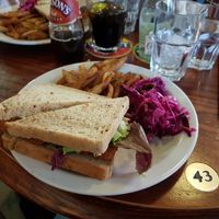vegan fish finger sandwich (daily special) at Cherry Reds Cafe and Bar in Birmingham