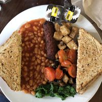 Vegan English breakfast  at Cherry Reds Cafe and Bar in Birmingham