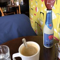 Great coffee (americano) at Cherry Reds Cafe and Bar in Birmingham