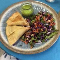 Samosa Salad  at We Have Been Here Before in St Georges