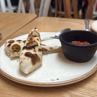 Fresh bread and tomato paste  at Stellina in Cundinamarca