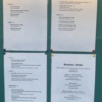 Menukaart  at Restaurant Croz - Le Pub (Hotel des Alpes) in La Grave