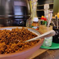 Lentils for soup at Kahvila Napero  in Helsinki