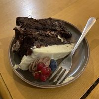 Chocolate cake  at Kahvila Napero  in Helsinki