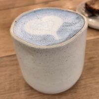 Blue Latte at Bakea in Paris