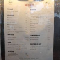 Menu (August 2023) at Bunte Burger Cologne in Cologne