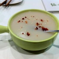 White bean pudding topped with nuts & dried fruit, large, ¥28 at If Vegan in Shanghai