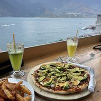 Lake views   at Maria's Restaurant in San Pedro La Laguna