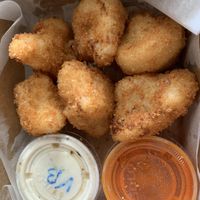 Vegan Cauliflower Wings w/Buffalo Sauce on the side (they now have Vegan Chicken offerings)  at The Wild Burrito in Wildwood