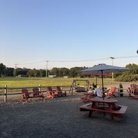All outdoor seating  at SimmersCreamy in Massachusetts