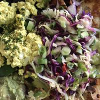 The BEST vegan chilaquiles in LA at Kitchen Mouse in Los Angeles