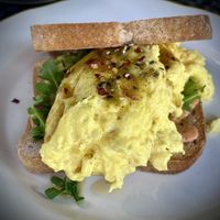 The vegan Jo. Delicious great breakfast sandwich.  at Kitchen Mouse in Los Angeles