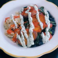 Buffalo bowl on lunch menu at Kitchen Mouse in Los Angeles