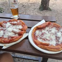 Langoš. We brought our own grated cheese at Chatová osada Lemberk in Středočeský Kraj