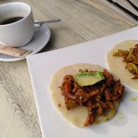 Breakfast tacos with scrambled tofu at Zoe Food in Gran Canaria