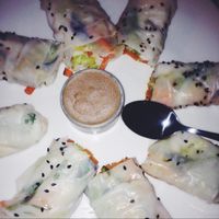 vietnamese-style summer rolls at Zoe Food in Gran Canaria