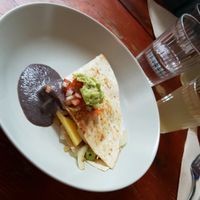 vegan enchilada (Mexican theme on todays menu) at Zoe Food in Gran Canaria