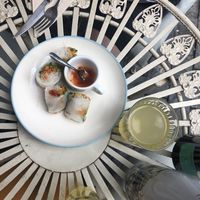 spring rolls starter at Zoe Food in Gran Canaria