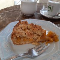 Dessert / Mango crumble at Zoe Food in Gran Canaria