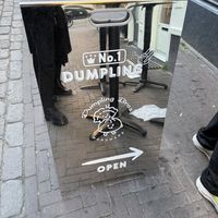 sign  at Dumpling Bros in Noord-holland