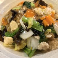 Cantonese style Yuen yang noodle  at Shin Yu Japanese and Chinese Vegetarian in Kuala Lumpur